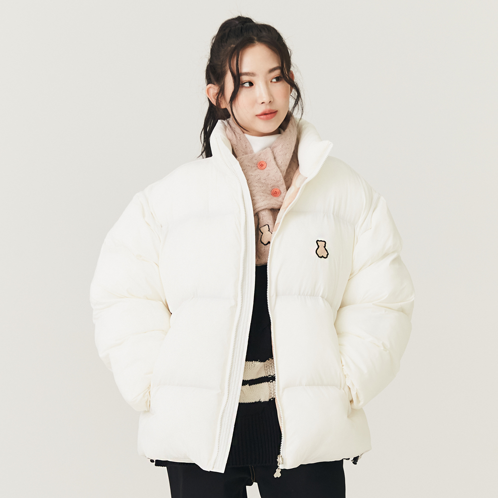 (MONSTA X KIHYUN Gift Set) Bear 3 Way Short Padding [Ivory]