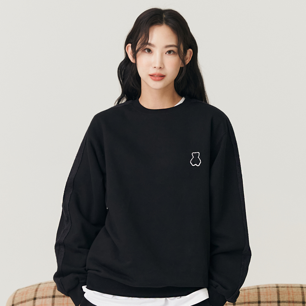 (MONSTA X KIHYUN Gift Set) Bear Track Sweatshirts [Black]