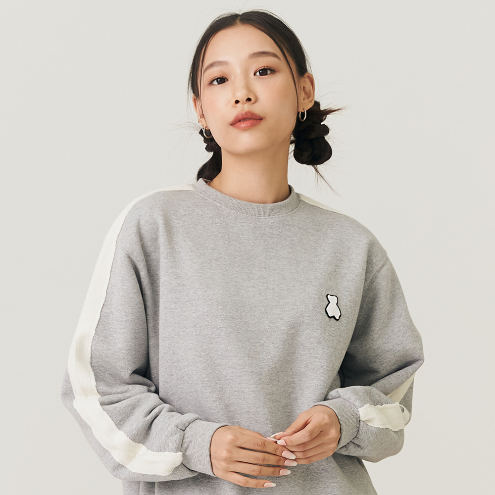 (MONSTA X KIHYUN Gift Set) Bear Track Sweatshirts [Grey]