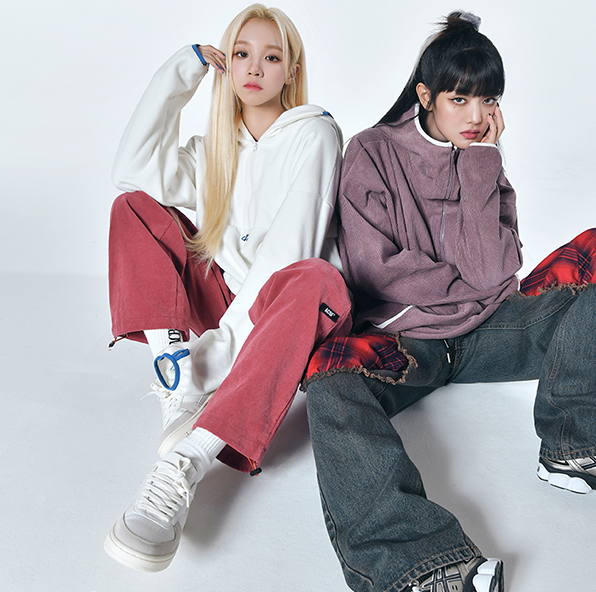 ((G)I-DLE) Trupper Corduroy String Pants [Brick]