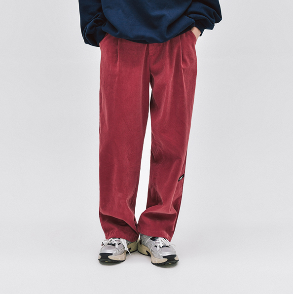 ((G)I-DLE) Trupper Corduroy String Pants [Brick]