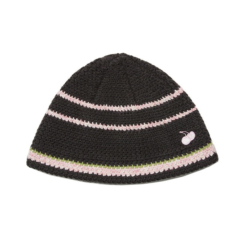 Small Cherry Beanie [Black]