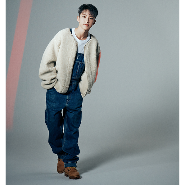 [全款] [CGP] (Seventeen HOSHI Gift-Postcards 3p Set) Heavy Boa Warm Up Fleece Jacket Cardigan [Beige][CN]__权顺荣Hoshi_Star