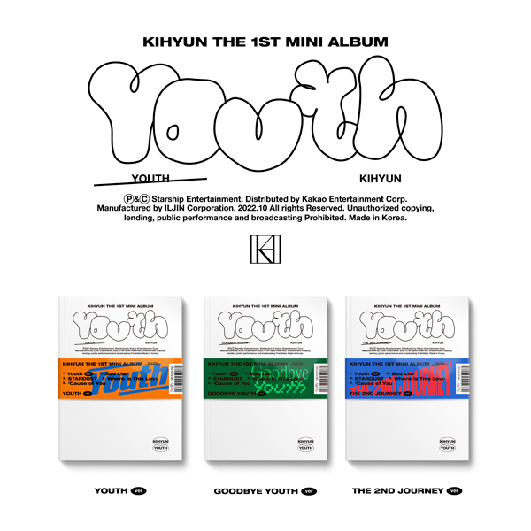 [全款 裸专][Ktown4u Special Gift] Kihyun - 迷你专辑 1辑 [YOUTH] (随机版本)_KiYoo_刘基贤中文首站