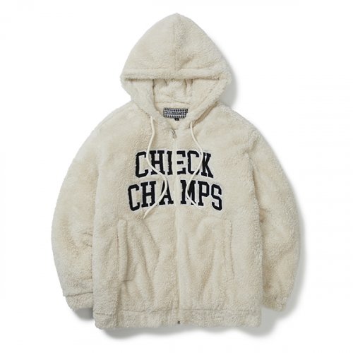(JOOHONEY 2types Gifts) BC CM Boa Logo Hood Zip Up [Ivory]