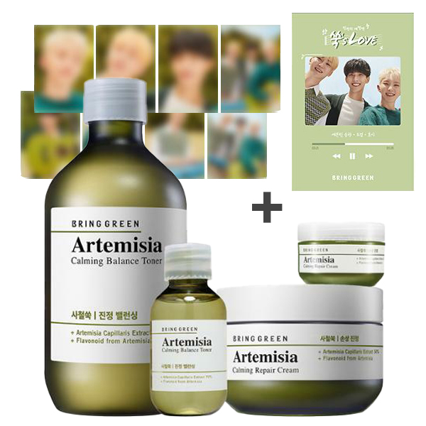 [全款] [SEVENTEEN GIVEAWAY] Artemisia Calming Repair Cream & Balance Toner Set (Free Gift: Toner 30ml+Cream 10ml)_SEVENTEEN_LatteEspresso