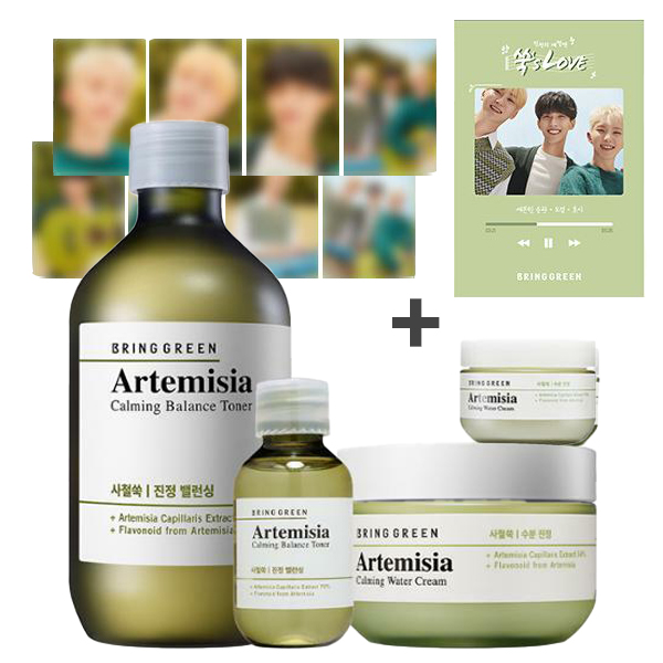 [全款] [SEVENTEEN GIVEAWAY] Artemisia Calming Water Cream & Balance Toner Set (Free Gift: Toner 30ml+Cream 10ml)_权顺荣Hoshi_Star