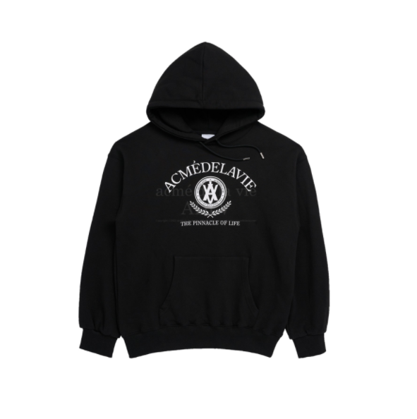 (LISA Random 1 Out of 5 Gifts) Laurel A Logo Emblem Hoodie [Black]