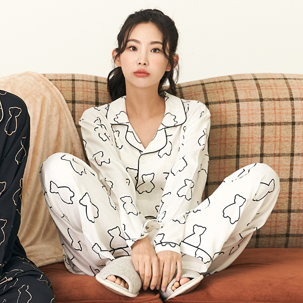 (MONSTA X KIHYUN Gift Set) Bear Holiday Pajama Set [2colors]