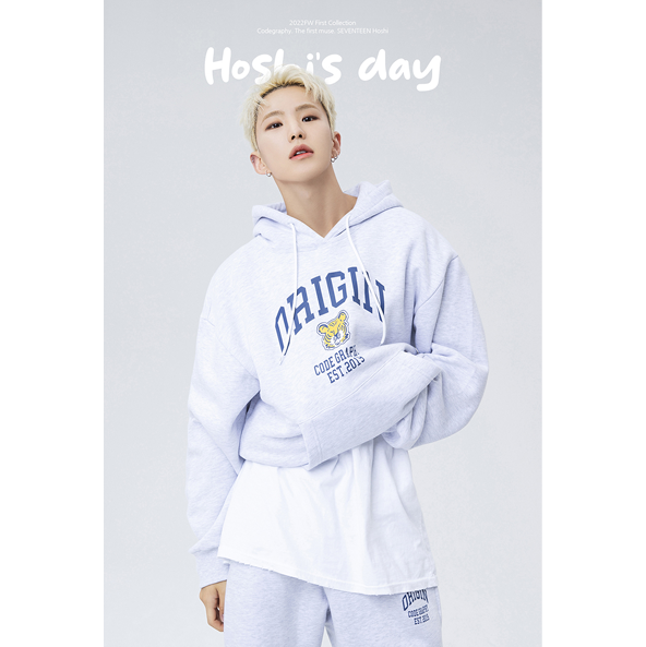 [Seventeen HOSHI Gift] CGP Origin Tiger Logo Hoodie [Melange Grey] 3sizes