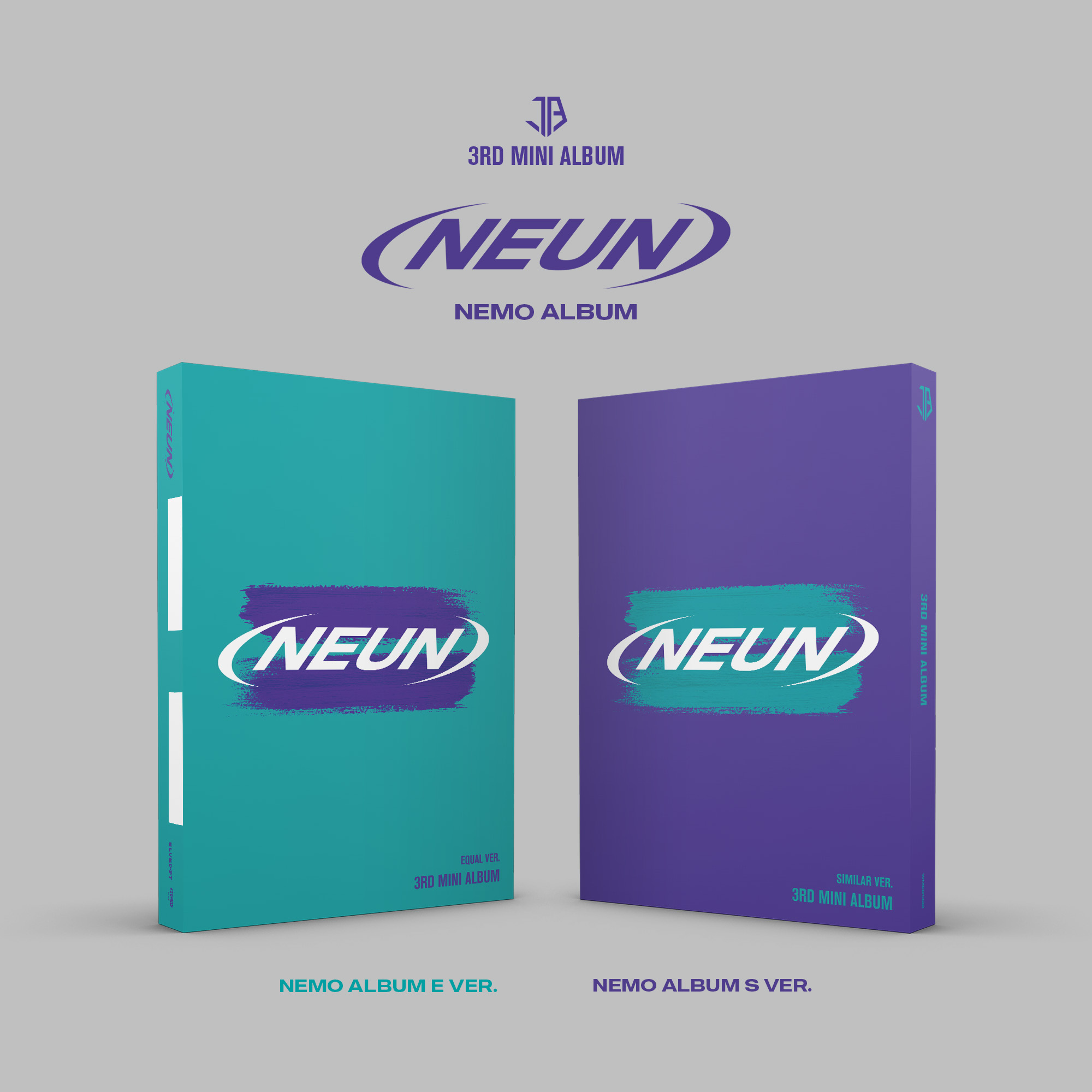 [全款 裸专] [2CD 套装] JUST B - 迷你3辑 [= (NEUN)] (Nemo Album E ver. + Nemo Album S ver.)_Iridescent彩虹站