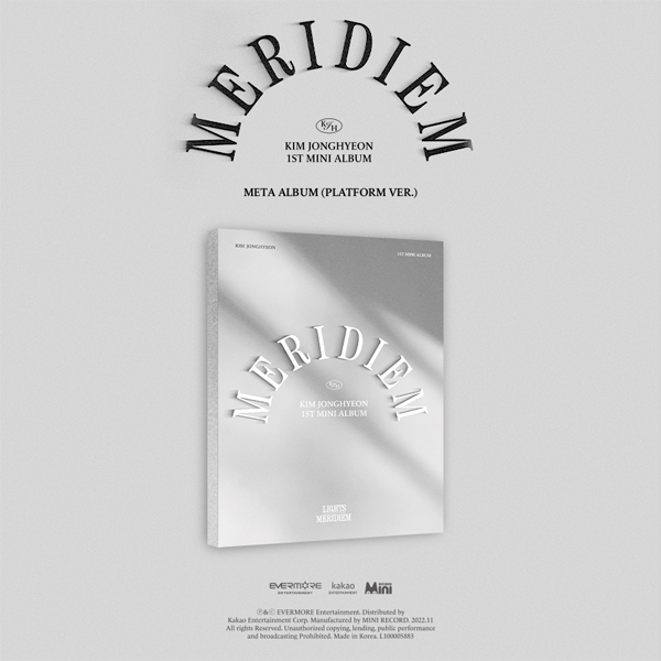 Kim Jong Hyeon - Mini Album Vol.1 [MERIDIEM] (META)