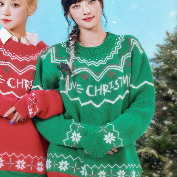 [全款 赠小卡A套] ((G)I-DLE) Love&Hate Christmas Knit [Green][One] _OneShot_ForMinnie
