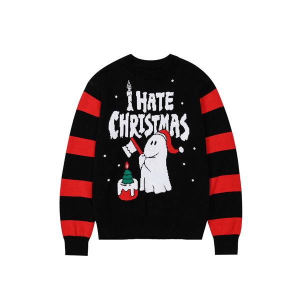 ((G)I-DLE) Christmas Ghost Trick Knit [Black][One]