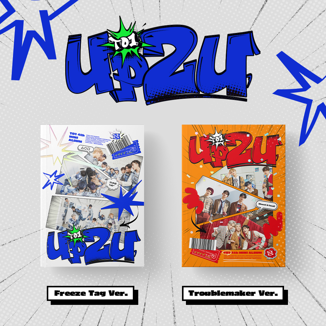 [全款 裸专] [2CD 套装] TO1 - 迷你4辑 [UP2U] (Troublemaker ver. + Freeze Tag ver.)_TO1散粉