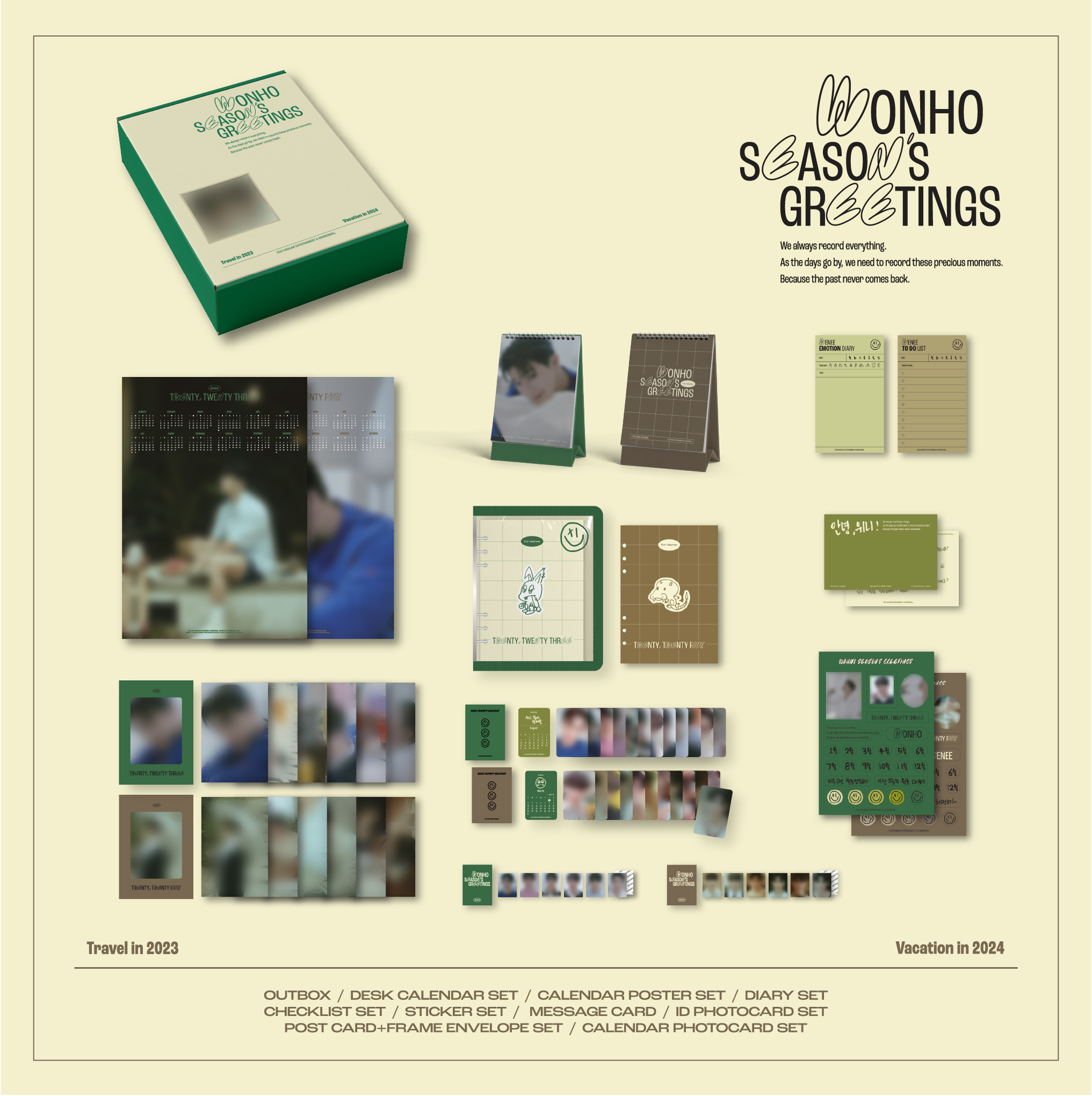 WONHO - 2023-2024 Season's Greetings [Travel in 2023 / Vacation in 2024]