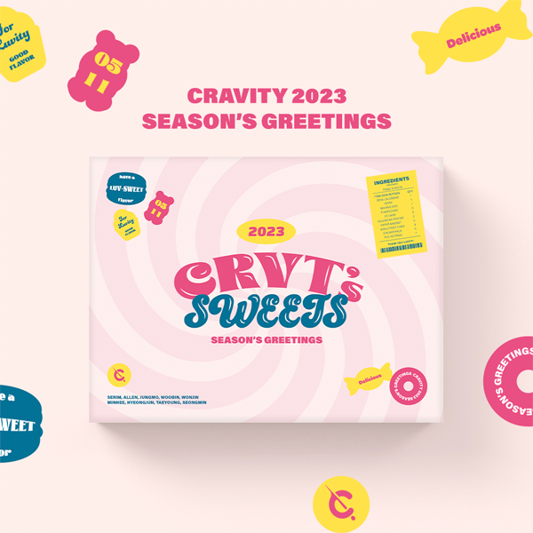 [全款][Ktown4u Special Gift] CRAVITY - 2023 SEASON'S GREETINGS [CRVT's SWEETS]_For_Serim朴世琳