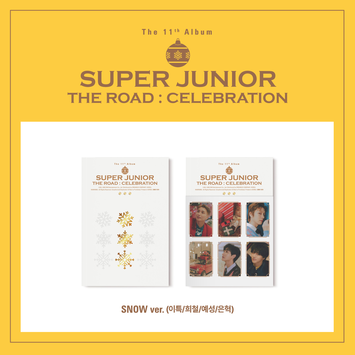 [全款 裸专] SUPER JUNIOR - 正规11辑 Vol.2 [The Road : Celebration] (SNOW ver.) (随机版本)