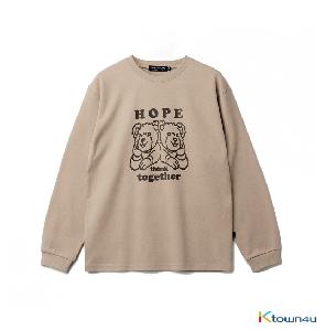 ★AMBUSH★ Layered Crewneck Overfit T-Shirt Beige 1211533132 Beige Layered Sweatshirt by AMBUSH on Sale
