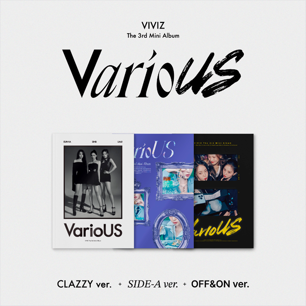 [@NaVz_Unite][3CD SET] VIVIZ - 3rd Mini Album [VarioUS] (Photobook) (CLAZZY Ver. + SIDE-A Ver. + OFF&ON Ver.)