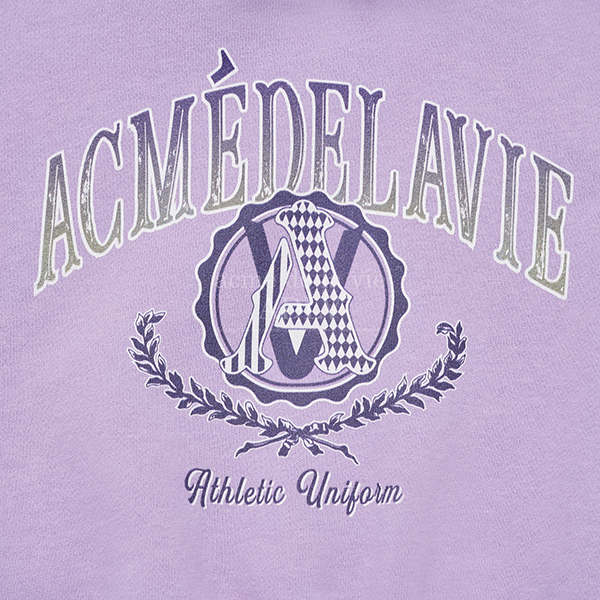 (LISA Gift) A Logo Gradation Crop Hoodie [Light Purple][1]