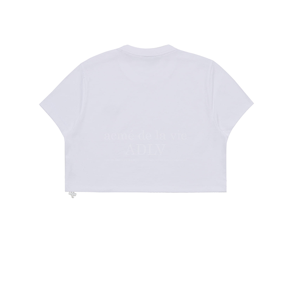 ADLV Circle Wappen Crop Short Sleeve T-Shirt [White][1]