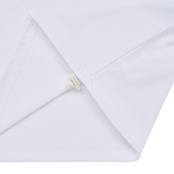 ADLV Circle Wappen Crop Short Sleeve T-Shirt [White][1]