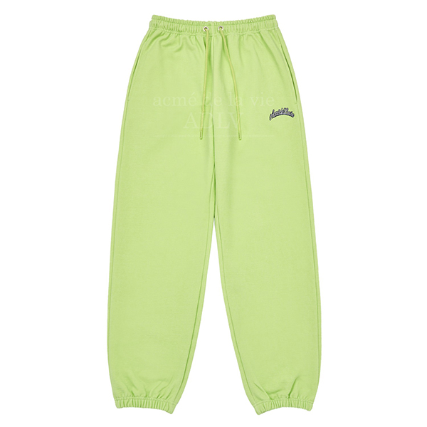 Pigment Script Logo Training Pants [Lime]