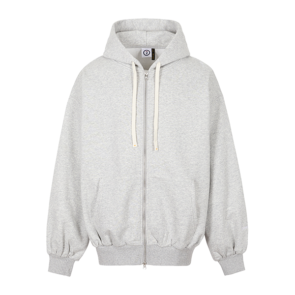 (JOOHEONY 2Gifts) Honest Logo Balloon Hood Zip-Up [Gray]