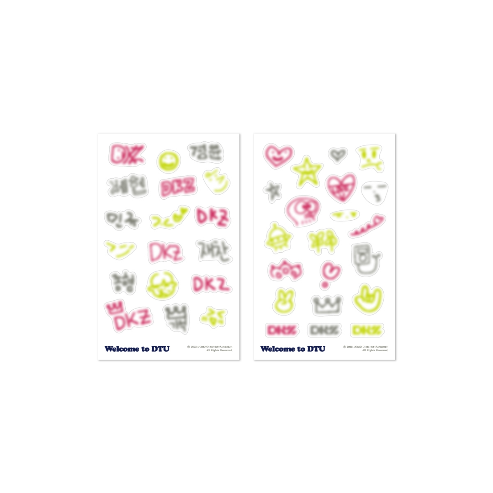 [全款] DKZ - LIGHT RING DECO STICKER SET 2023 FAN CON [Welcome to DTU]