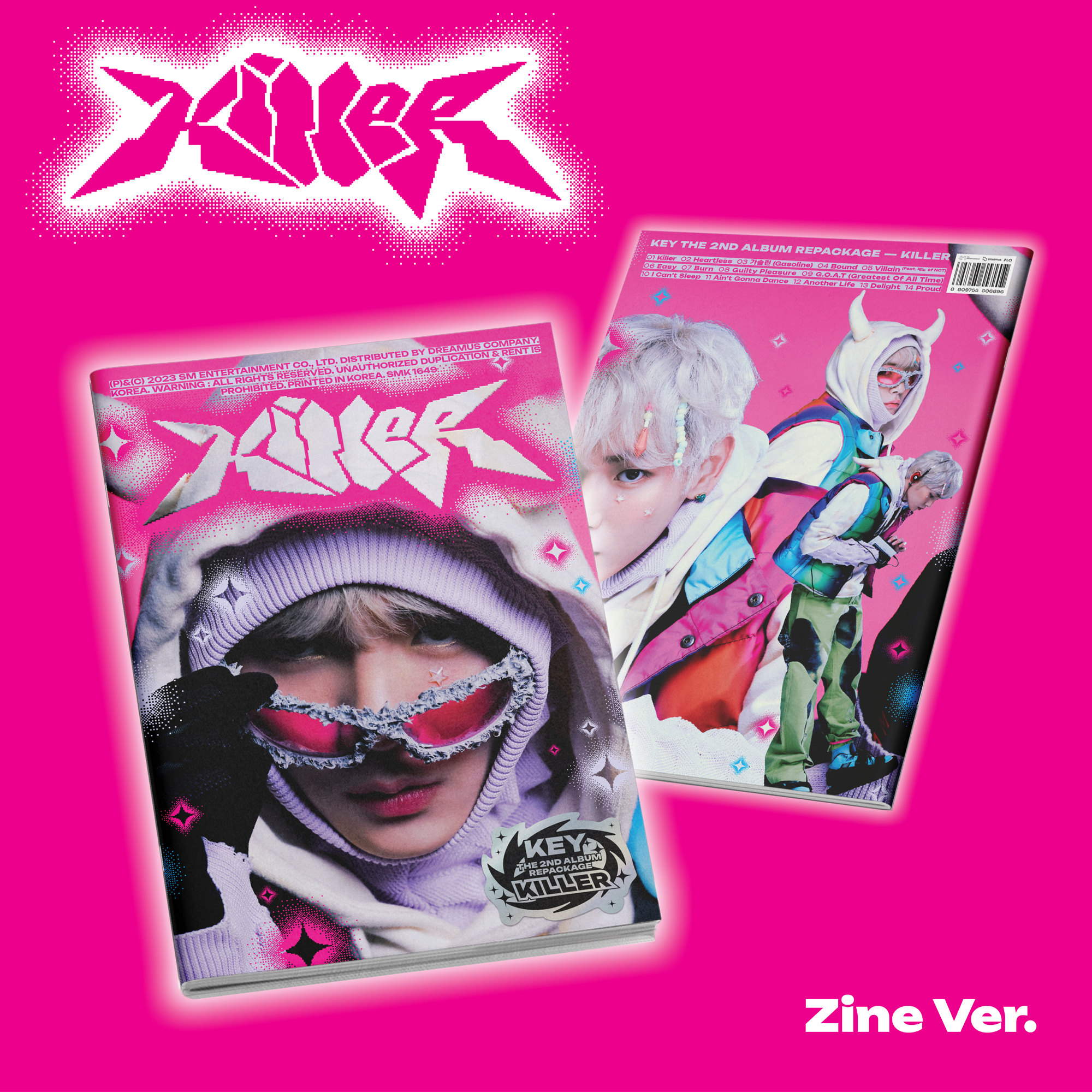 [@shawolacademyph] Key - The 2nd Album Repackage [Killer] (Zine Ver.)