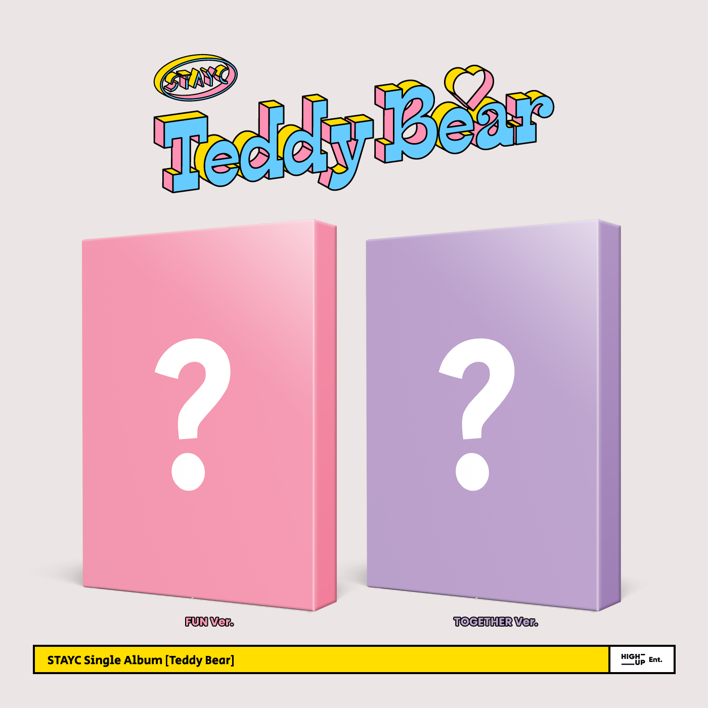 [全款 裸专] [Showcase Event] [2CD 套装] STAYC - 单曲专辑 [Teddy Bear] (FUN Ver. + TOGETHER Ver.)_朴莳恩吧_SieunBar