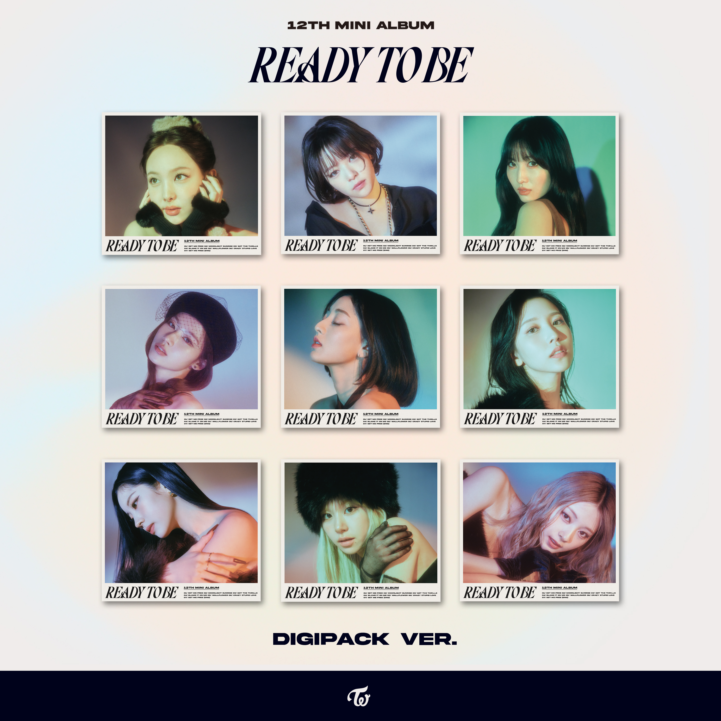 [全款 裸专 第二批 (截止至3.16早7点)] TWICE - 迷你专辑 12辑 [READY TO BE] (Digipack Ver.) (随机版本)_BAIDU_MOMO吧