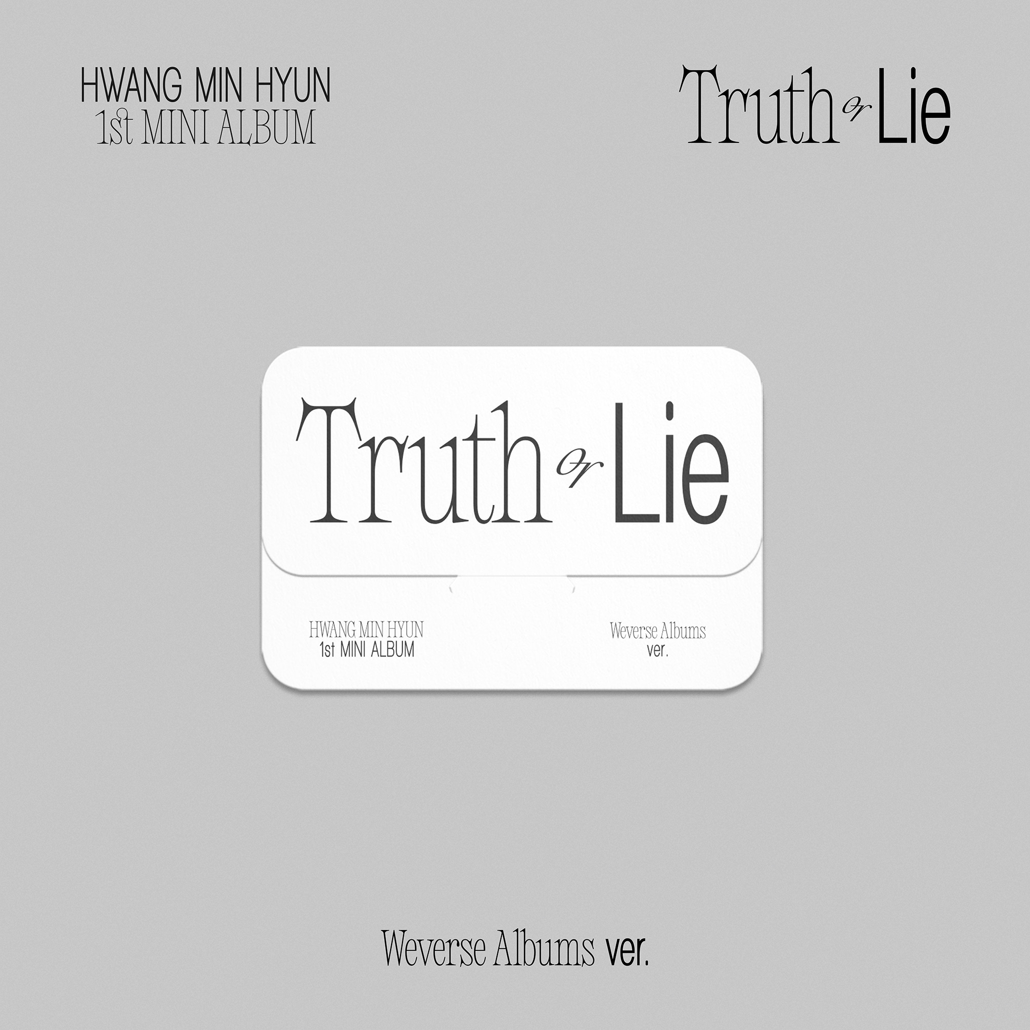 황민현 (HWANG MIN HYUN) - 미니앨범 1집 [Truth or Lie] (Weverse Albums ver.)