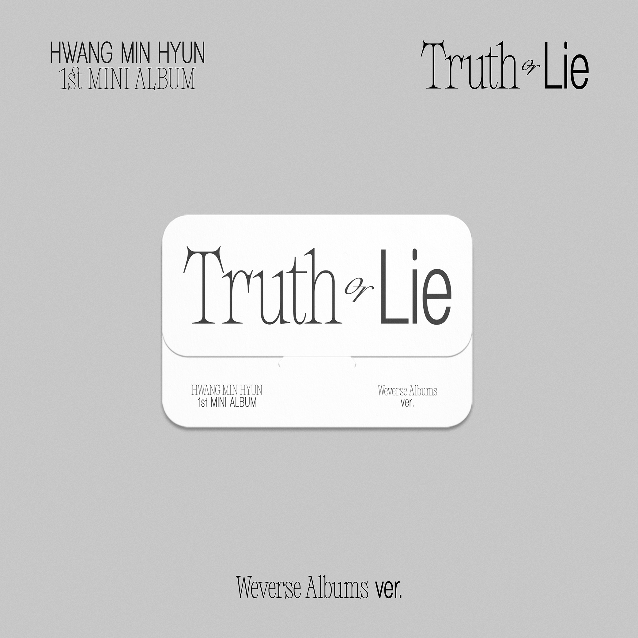 [全款 补贴5元 限量100张] [Ktown4u Special Gift] HWANG MIN HYUN - 迷你1辑 [Truth or Lie] (Weverse Albums ver.) _黄旼炫观星台Observatory89