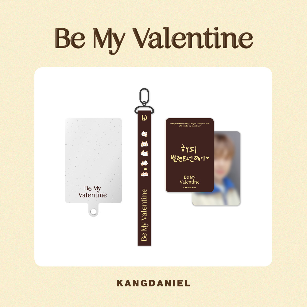 [全款] KANG DANIEL - PVC PHOTOCARD STRAP SET [Be My Valentine] MD _两站联合