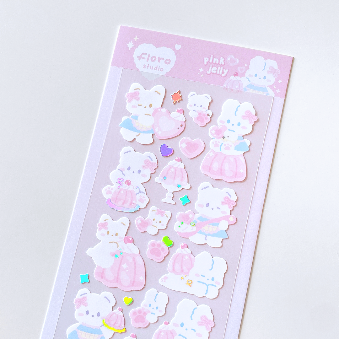 floro Pink jelly Sticker