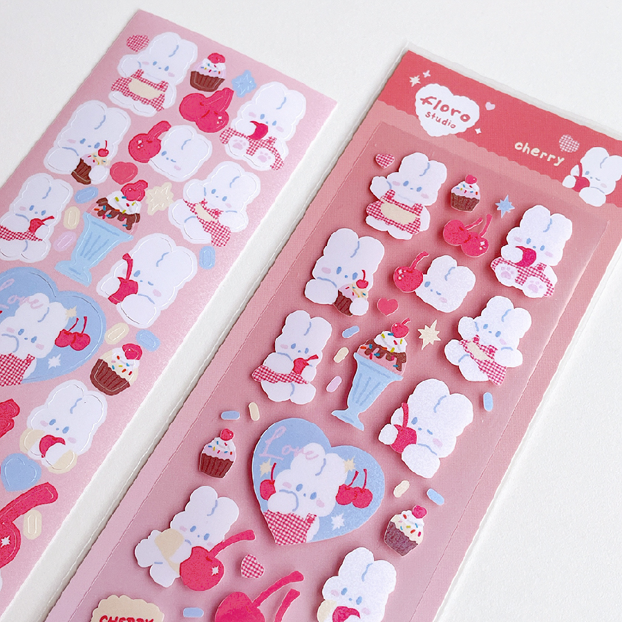 floro Cherry loro Sticker