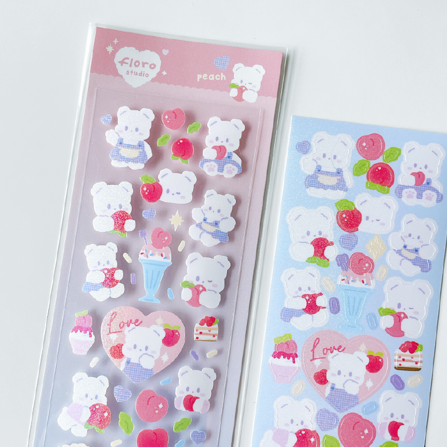 floro Peach ggomi Sticker