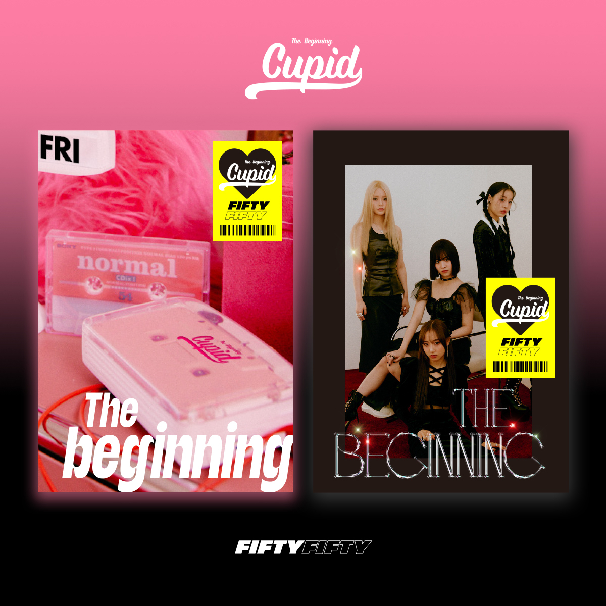 [全款 裸专] [线下签售活动] [2CD 套装] FIFTY FIFTY - 单曲1辑 [The Beginning: Cupid] (NERD Ver. + BLACK Ver.)_SAENA _wonderland