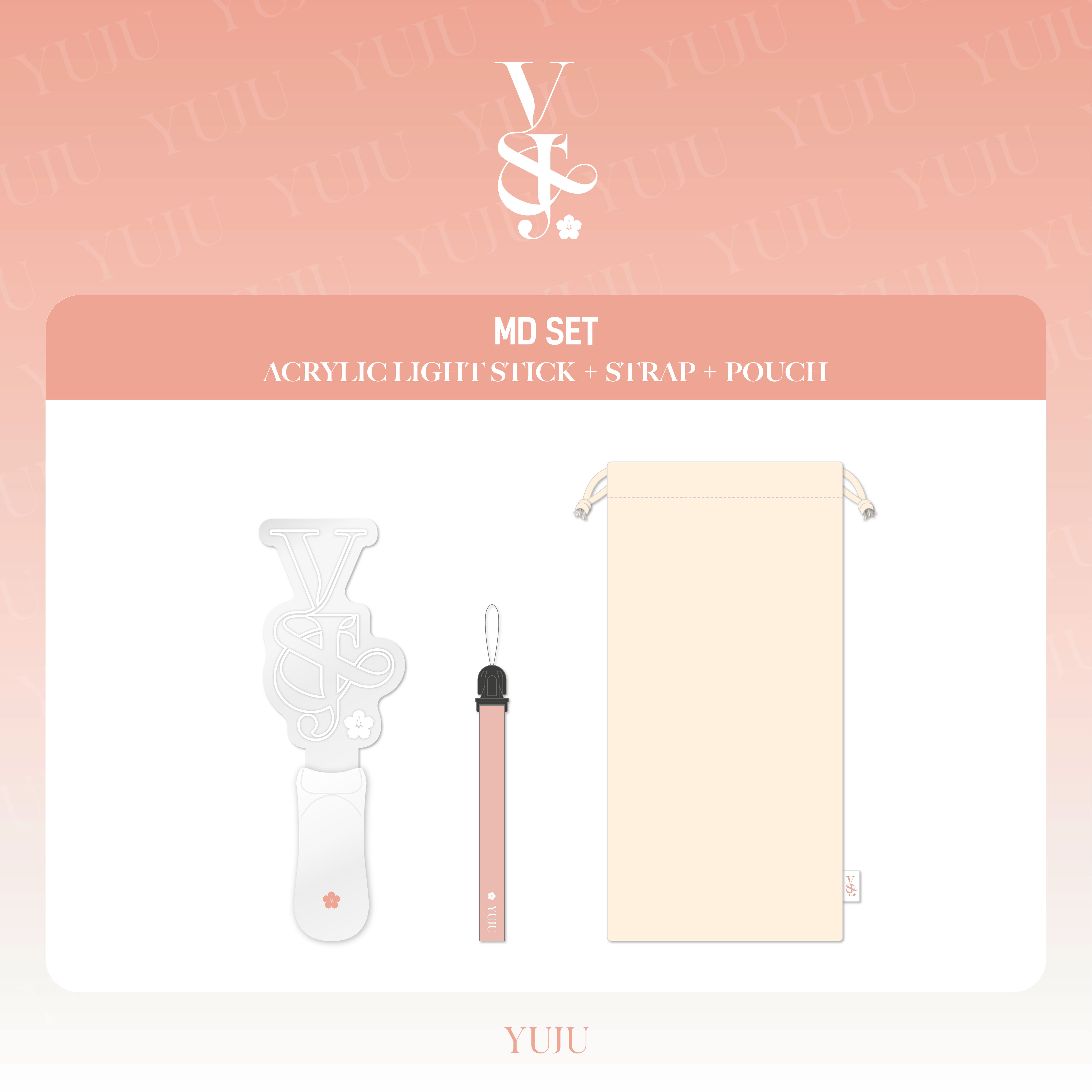 [全款] YUJU - ACRYLIC LIGHT STICK SET_崔俞娜全能站