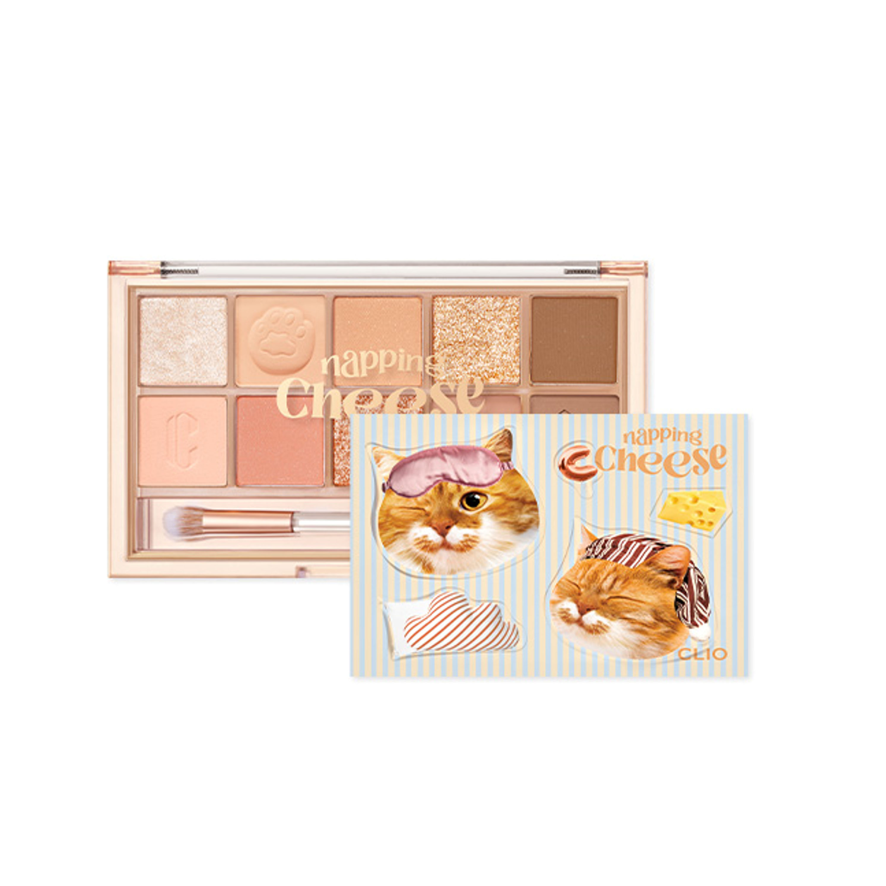 [全款] [TXT GIFT] CLIO PRO EYE PALETTE (21AD) (KOSHORT IN SEOUL LIMITED) 019 NAPPING CHEESE