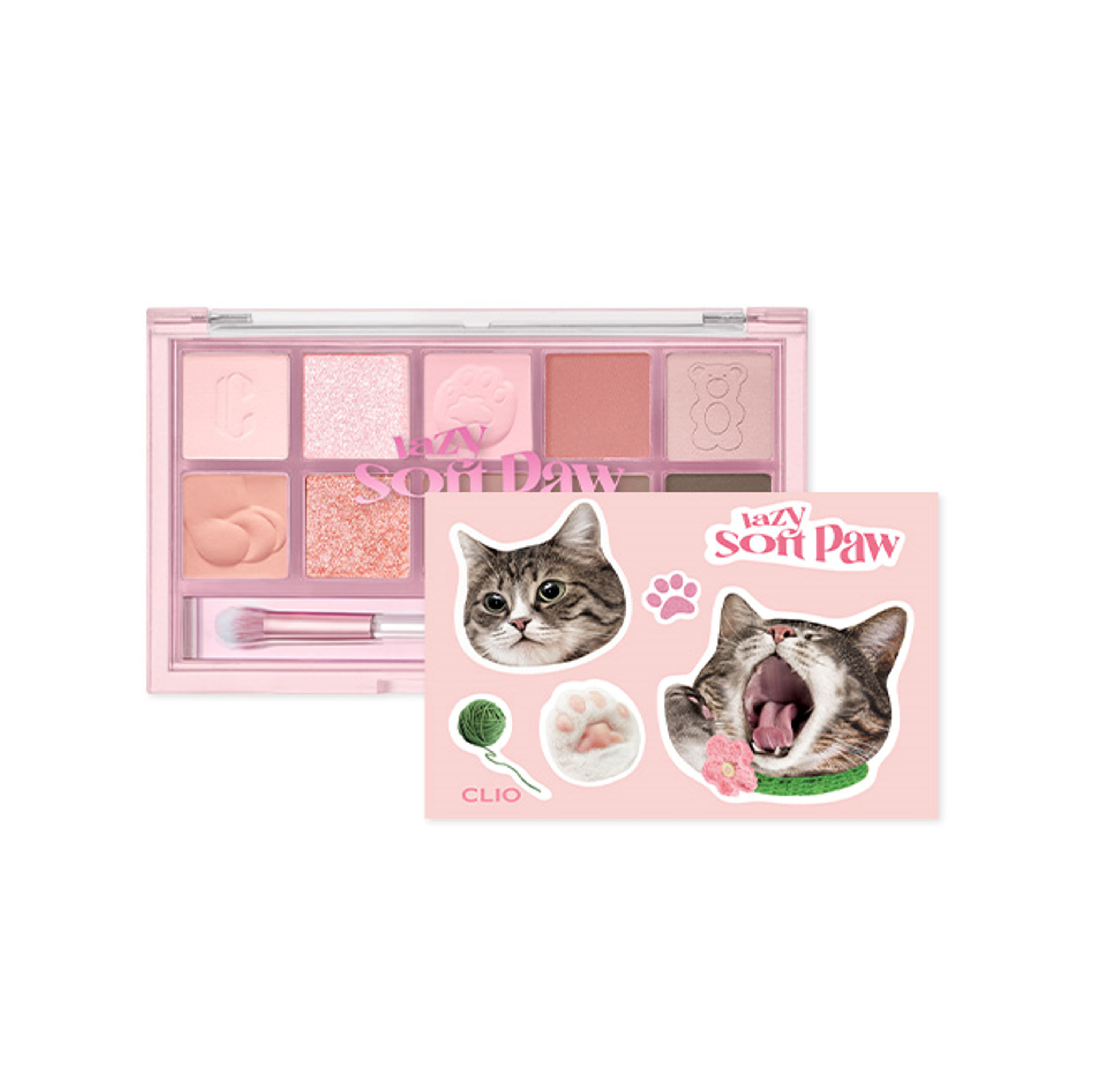 [全款] [TXT GIFT] CLIO PRO EYE PALETTE (21AD) (KOSHORT IN SEOUL LIMITED) 020 LAZY SOFT PAW_休宁凯中文首站