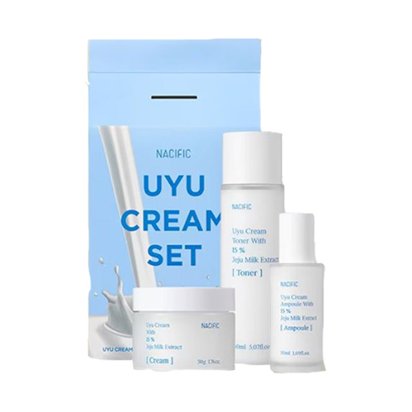 Uyu Cream Line Set(Ampoule 50ml+Toner 150ml+Cream 50g)
