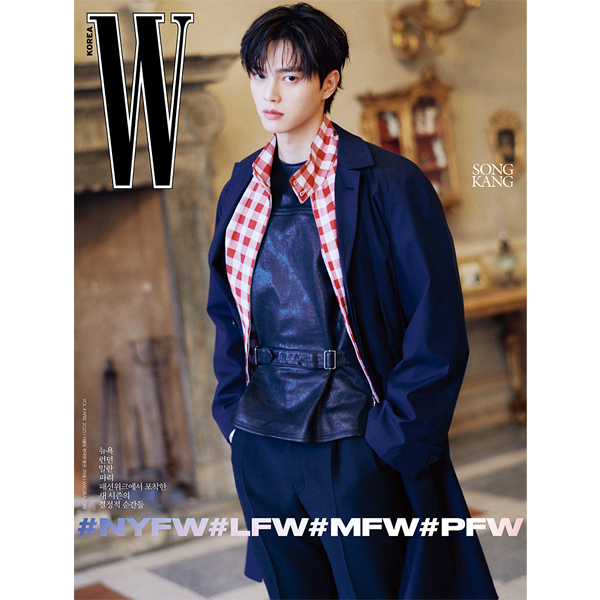 W Volume 4 2023.04 A Type (Cover : SONG KANG / Content : SONG KANG 8p, JEON SOMI 8p, DK 4p, HANNI 6p, YEJI 8p, SOOBIN&YEONJUN 8p, HUENINGKAI 6p, The Glory 9p)