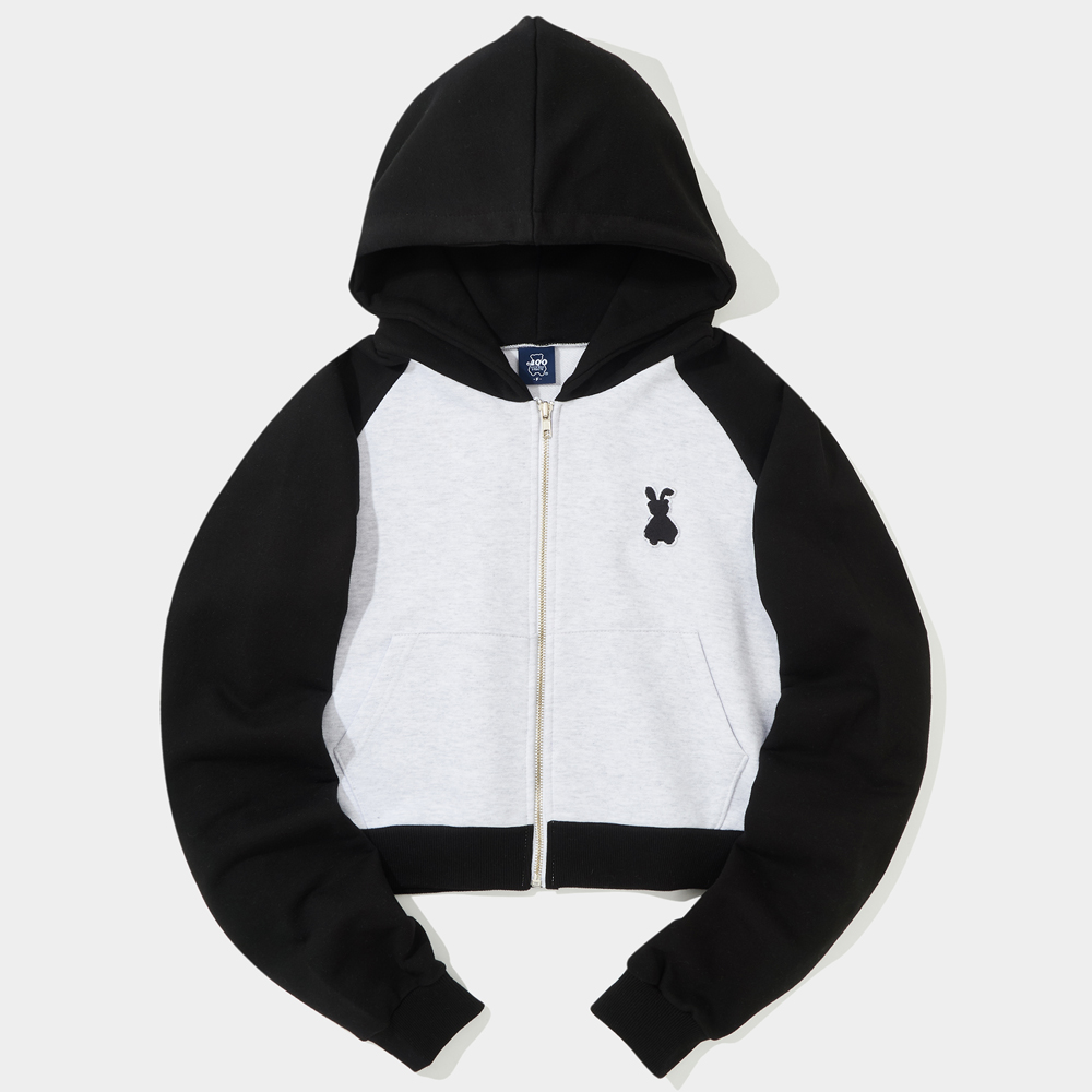 [全款] (KIHYUN 2Gifts) Bunny Bear Hood Zip-Up [Black] [F]_KiYoo_刘基贤中文首站