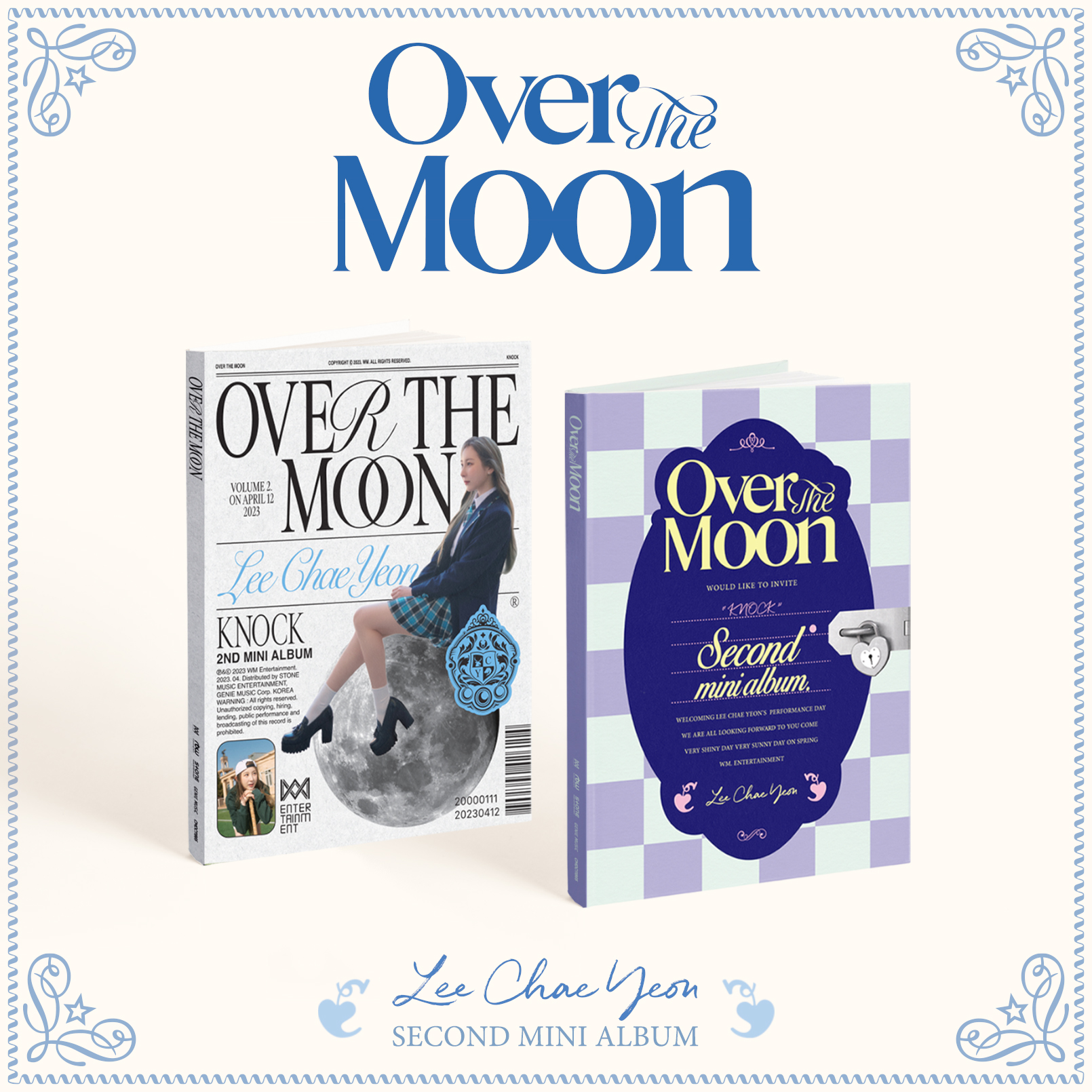 [2CD SET] Lee Chae Yeon - 2nd Mini Album [Over The Moon] (DAY Ver. + NIGHT Ver.)