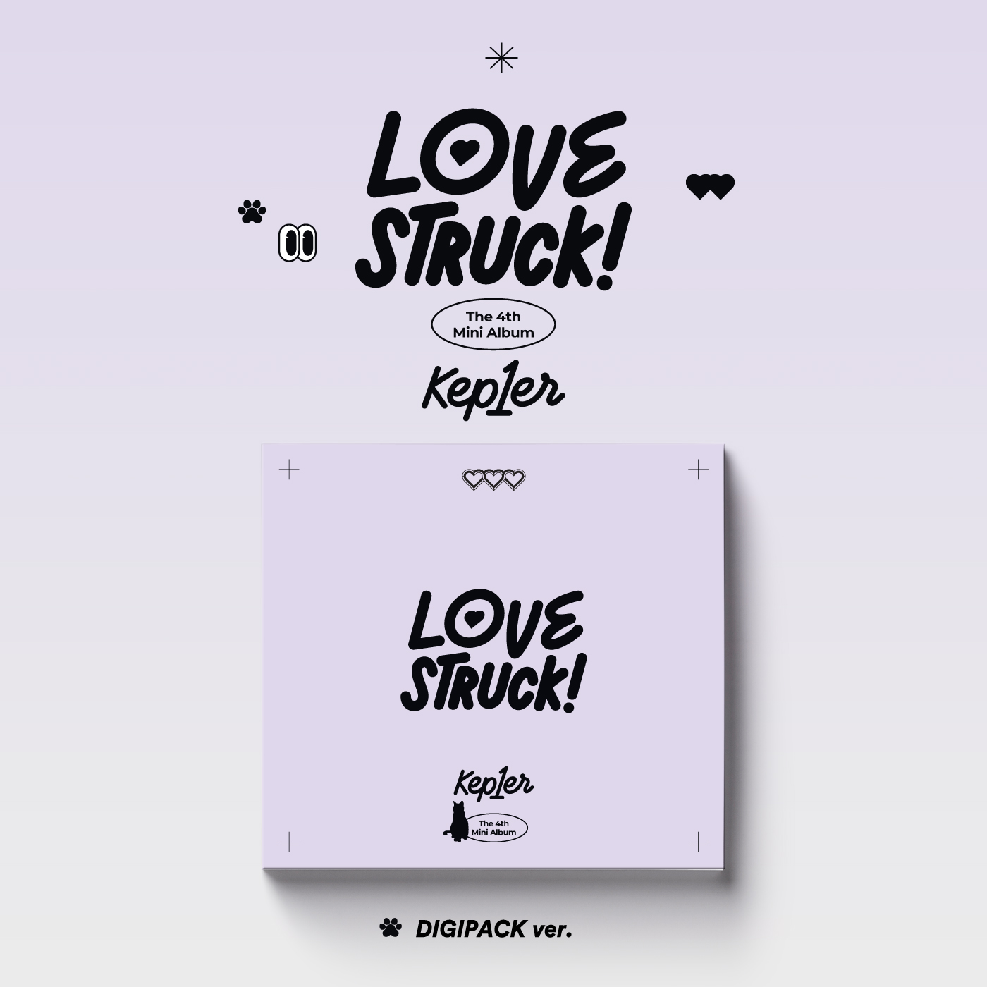 Kep1er - The 4th Mini Album [LOVESTRUCK!] (DIGIPACK Ver.) (Random Ver.)