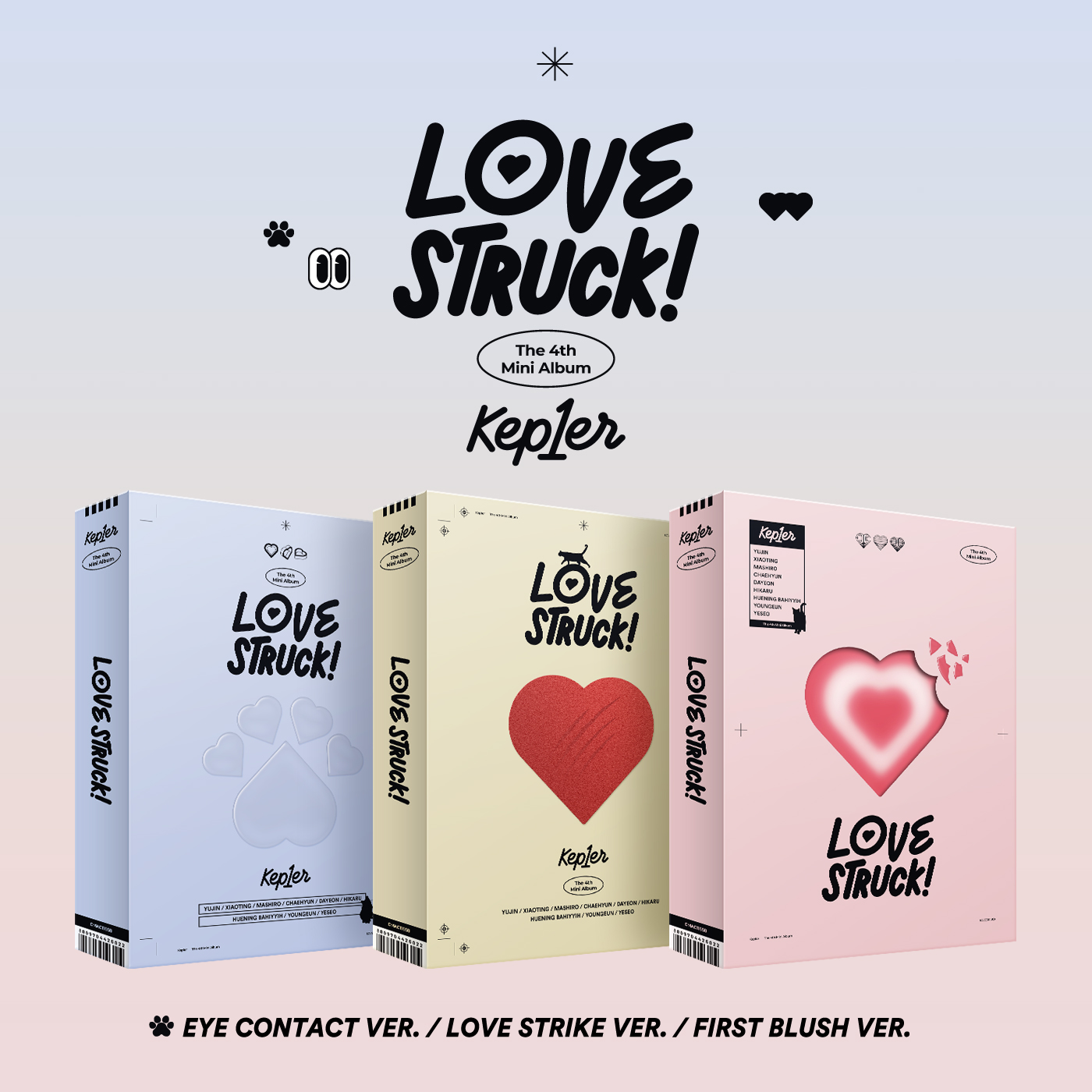 Kep1er - The 4th Mini Album [LOVESTRUCK!] (Random Ver.)