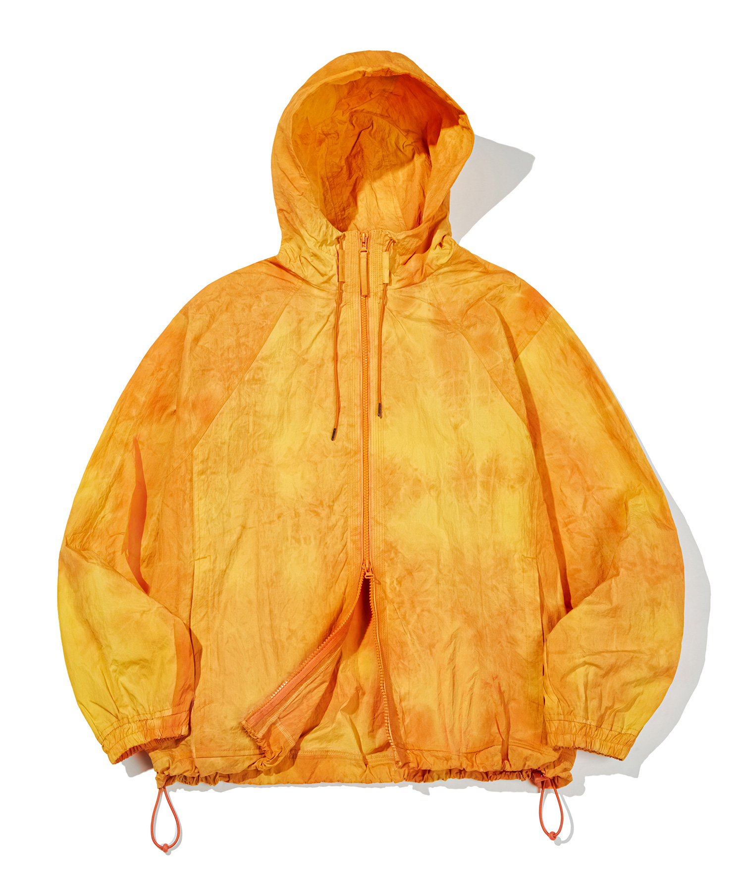 [Seventeen HOSHI Gift] CGP Tech nylon hooded windbreaker jacket_tie-dye [Orange] 2sizes